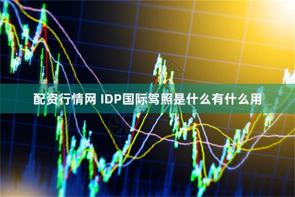 配资行情网 IDP国际驾照是什么有什么用